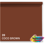 f Superior Hintergrund Papier 20 Coco Brown 2,72 x 11m