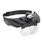 f Carson Kopflupe PRO Series MagniVisor Deluxe mit LED und 4 Linsen