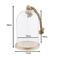 Clayre Eef Glasglocke 6GL2222 Transparent 17x29 cm