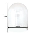 Clayre Eef Glasglocke 6GL3548 Transparent 23x22 cm