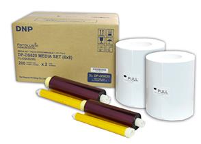 f DNP Papier DM68620 2 Rollen je 200 St. 15x20 für DS620