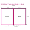 DNP Papier DSRX1HS-4X6P 2 Rollen je 700 St. 10x15 Perforiert für DS-RX1HS