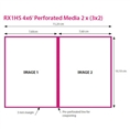DNP Papier DSRX1HS-4X6P 2 Rollen je 700 St. 10x15 Perforiert für DS-RX1HS