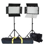 f Falcon Eyes LED Lamp Set Dimmbar DV-384CT mit Stativ und Tasche