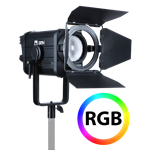 f Falcon Eyes RGB LED Fresnel Spot Dimmbar DM4 400W