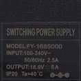 Falcon Eyes Stromkabel SP-AC16.8-5A 1 Pin