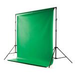 f Hintergrund System mit Vinyl Chroma Key Grün 2,75m