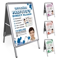 Gehwegschild A1 inklusive Passfoto Poster auf 2 Seiten – 59,4 x 84 cm