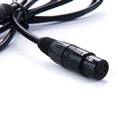 Rolux 4 Pins XLR Female mit 4 Pins Male Verbindungskabel RL-C7