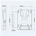 Rolux Mini V-Mount Akkuhalter RL-AC12S