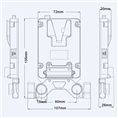 Rolux Mini V-Mount Akkuhalter RL-AC13S