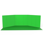 f StudioKing Panorama Hintergrund Green Screen FSF-240900PT 240x900cm