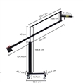 StudioKing Professionelles Galgenstativ FPT-3601