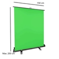 StudioKing Roll-Up Green Screen FB-150200FG 150x200 cm Chroma Grün