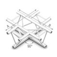 Studioking Truss Dreiecks-Traverse 90 Grad 4-Weg Horizontal