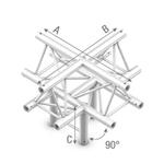 f Studioking Truss T-Kreuz 90 Grad 5-Weg Scheitelpunkt Oben