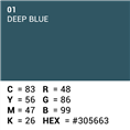 Superior Hintergrund Papier 01 Deep Blue 1,35 x 11m