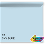 f Superior Hintergrund Papier 02 Sky Blue 1,35 x 11m