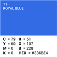 Superior Hintergrund Papier 11 Royal Blue Chroma Key 2,72 x 11m
