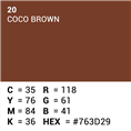 Superior Hintergrund Papier 20 Coco Brown 1,35 x 11m