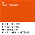 Superior Hintergrund Papier 39 Bright Orange 1,35 x 11m