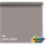 f Superior Hintergrund Papier 43 Dove Grey 1,35 x 11m