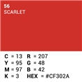 Superior Hintergrund Papier 56 Scarlet 1,35 x 11m