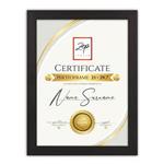 f Zep V4729B Certificate Black 29,7x42 cm