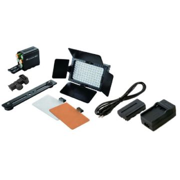 Falcon Eyes LED Lampe Set Dimmbar DV-96V-K2 inkl. Akku