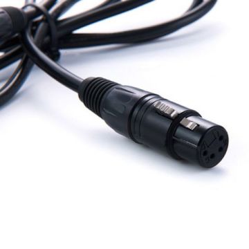 Rolux 4 Pins XLR Female mit 4 Pins Male Verbindungskabel RL-C7