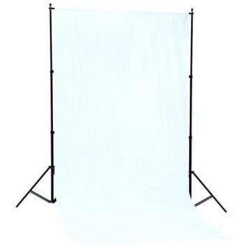 Linkstar Hintergrundsystem BSK-2016W + Weißer Stoff