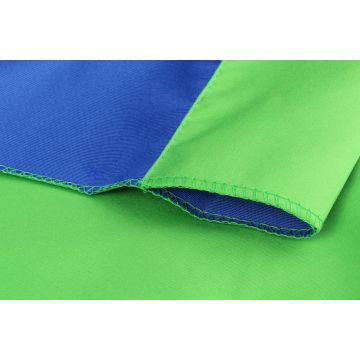 StudioKing Stoffhintergrund 2,7x5 m Blau/Grün
