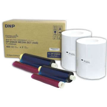 DNP Papier DM46620 2 Rollen je 400 St. 10x15 für DS620