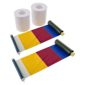 DNP Papier 2 Rollen je 400 St. 10x15 Perforiert auf 10x10 cm für DS620