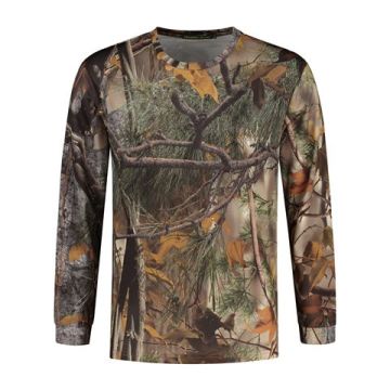 Stealth Gear T-Shirt Langarm Camo Forest Print Größe L