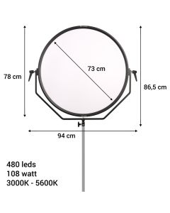 Falcon Eyes Bi-Color LED Lampe Sophiez SO-108TDX auf 230V