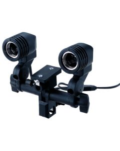 StudioKing Universelle E27 Lampenhalterung mit 2 Fassungen DLE27D