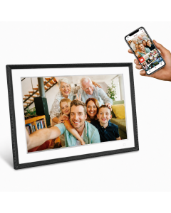 Frameo Digitaler Fotorahmen HF-109T Schwarz 10.1 Inch mit FrameGlow