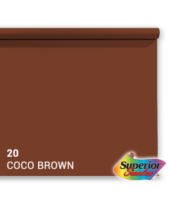 Superior Hintergrund Papier 20 Coco Brown 1,35 x 11m