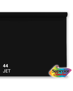 Superior Hintergrund Papier 44 Jet Schwarz 1,35 x 11m