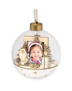 Foto Weihnachtskugel Aland LS447 3,5x4,5 ø10 cm