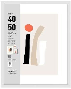 Nielsen Bilderrahmen 3240202 Wood 19 Wei&szlig; 40x50 cm