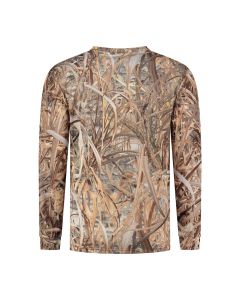 Stealth Gear T-Shirt Langarm Camo Schilf Print Größe L