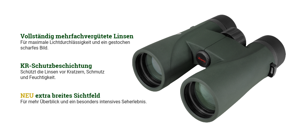 Kowa SV III verrekijker met multi-coated lenzen, KR beschermcoating en extra breed gezichtsveld Kowa SV III verrekijker met multi-coated lenzen, KR beschermcoating en extra breed gezichtsveld
